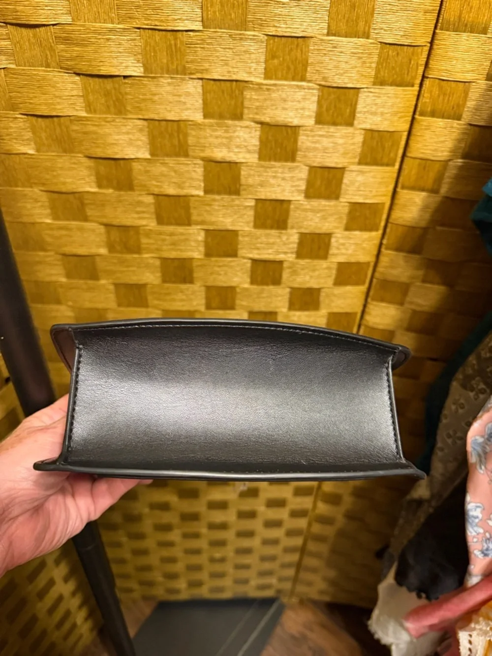 Ted Baker Black Mini Top-Handle Bag with Gold Charm - Picture 5 of 5